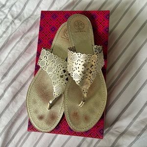 Tory Burch Thong Sandals Gold